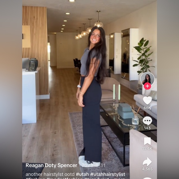 NWT Lululemon Stretch Woven Wide-Leg High-Rise Pant BLACK - Picture 7 of 8